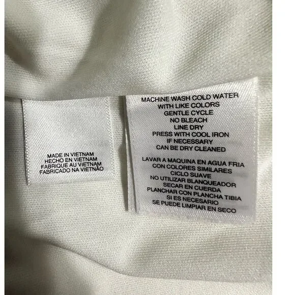 Rachel Rachel Roy Halter Sheath Dress Women's Large White Cold Shoulder NWT - Picture 7 of 8